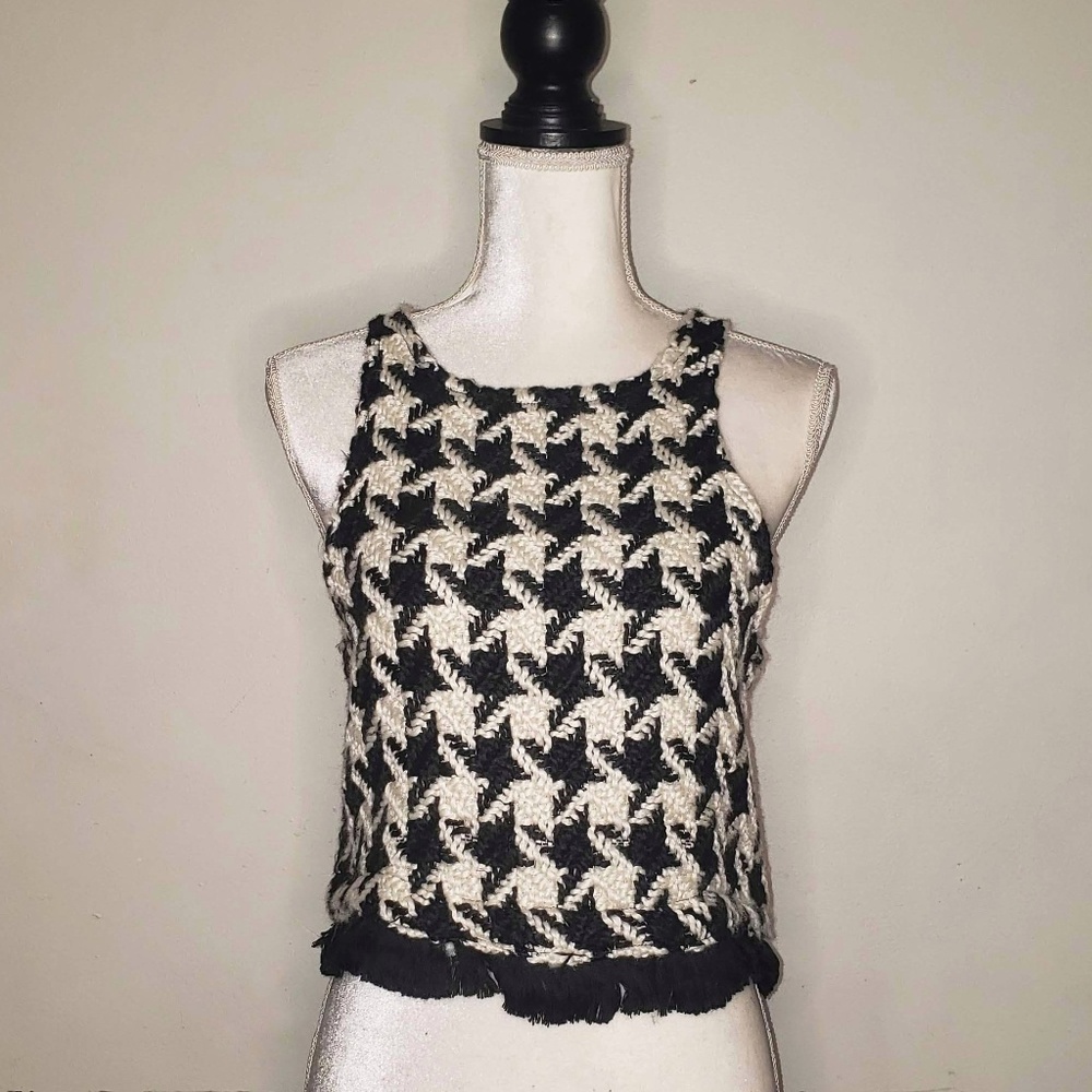 Bishop & Young Black & White Crush Chole Top